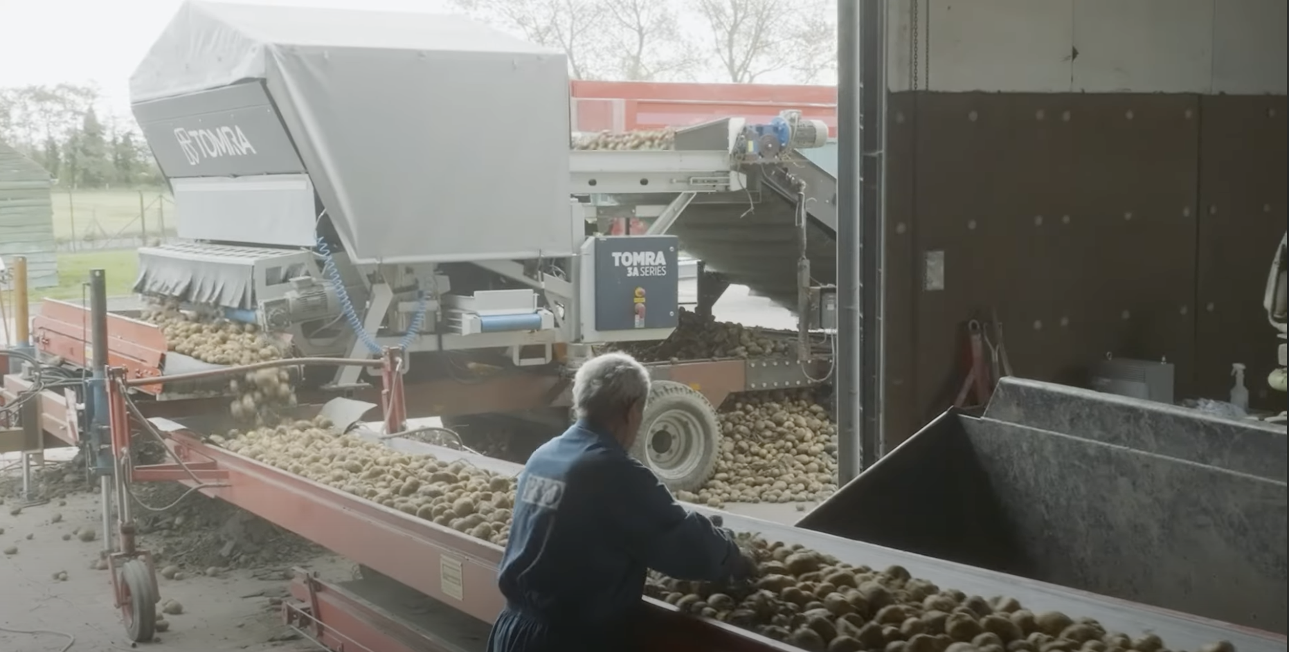 TOMRA 3A: Agricultor belga encontra a solução ideal para limpar as batatas que SERÃO ARMAZENADAS
